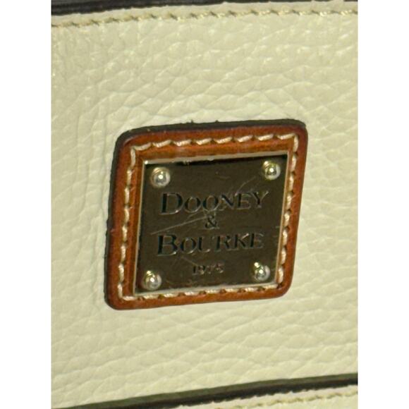 Dooney & Bourke Pebble Leather Small Lexington Tote Bag, Bone Colored - Picture 3 of 14